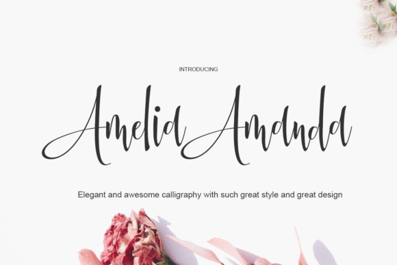 Amelia Amanda Script Font for Handmade Creations