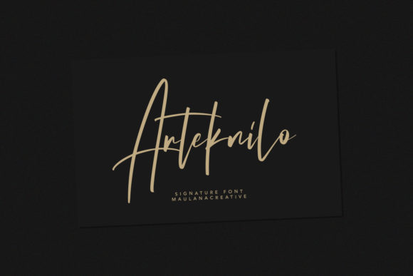 Arteknilo: A Handwritten Font for Craft Projects