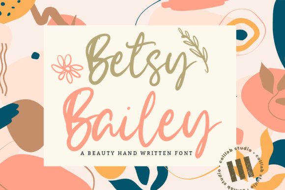Betsy Bailey Font for Handmade Creations
