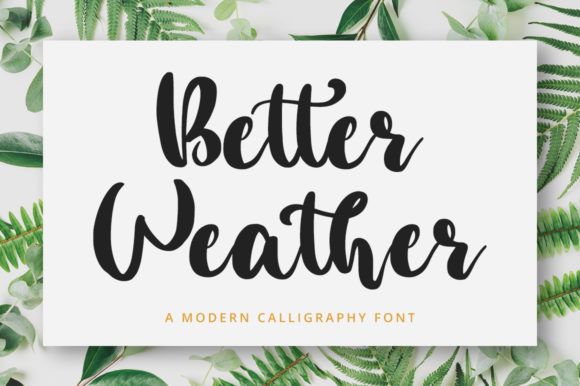 Better Weather Font for Web Design