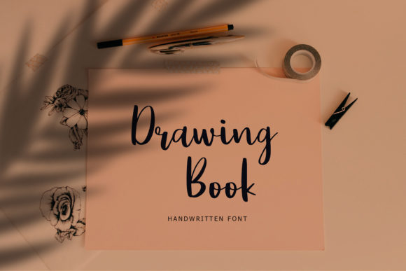 Drawing Book Font for Handmade Creations