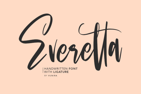 Everetta: A Handwritten Font for Modern Branding