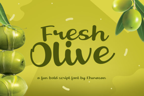 Fresh Olive Font for Handmade Creations