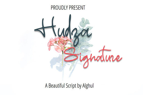 Hudza Signature: Elevating Campaigns with a Classy Handwritten Font