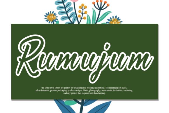 Rumujum: A Handwritten Font for Timeless Editorial Design