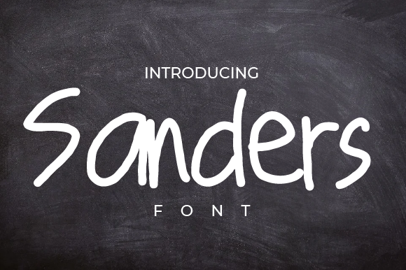 Sanders: A Handwritten Font for Timeless Elegance