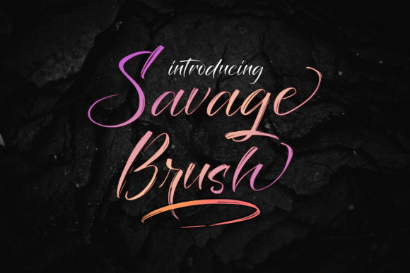 Savage Brush Font for Handmade Creations