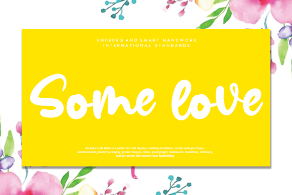 Some Love: A Handwritten Font That Elevates Editorial Design
