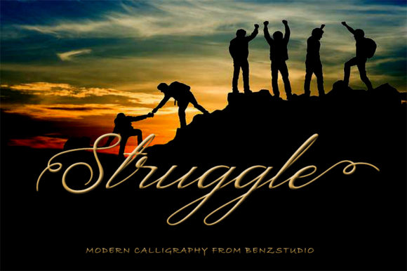 Struggle Script Font Review for Real Projects